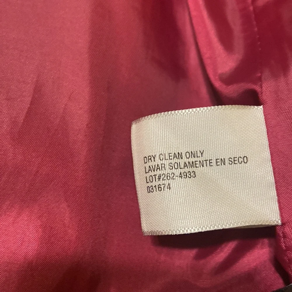 Worthington Fuchsia Peacoat Black Buttons and Tye Waist Size M GORGEOUS! EUC!!! - Picture 14 of 16